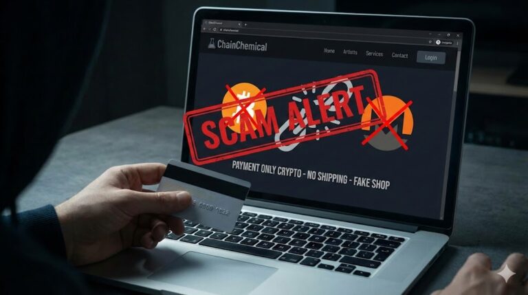 Scam Alert: ChainChemical.com ist ein Fake-Shop!