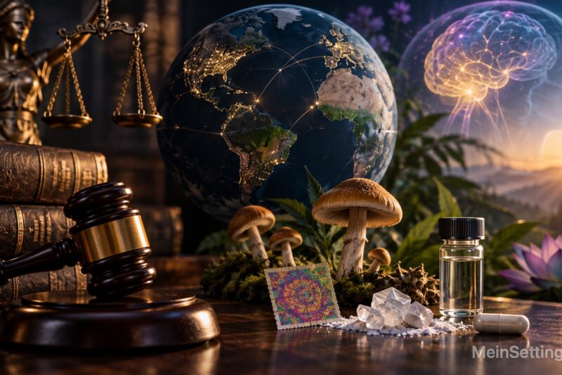 Rechtslage von Psychedelika weltweit im Ratgeber behandelt: Darum ist es möglicherweise legal!