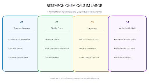 Research Chemicals im Labor (Infografik)